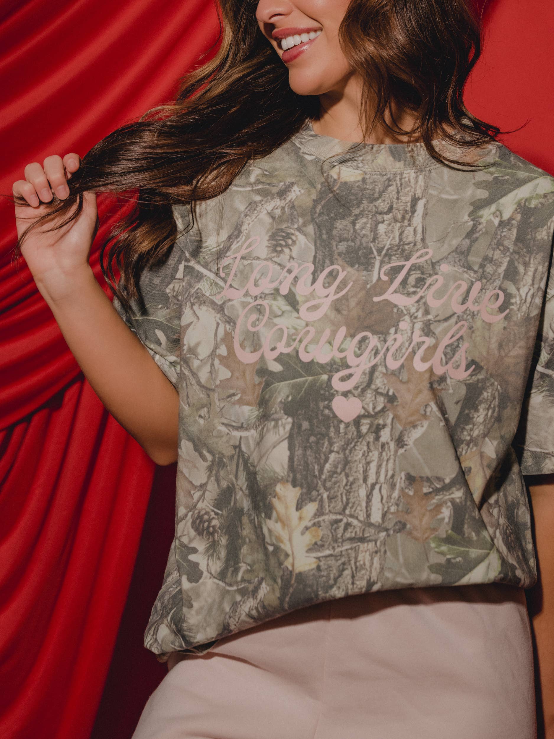Long Live Cowgirls Camo - Adult & Kids T-Shirts, Sweatshirts & Hoodies apparel design preview 1