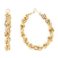 14K Gold-Dipped Twisted Omega Closure Earrings - Adult & Kids T-Shirts, Sweatshirts & Hoodies apparel design preview 1