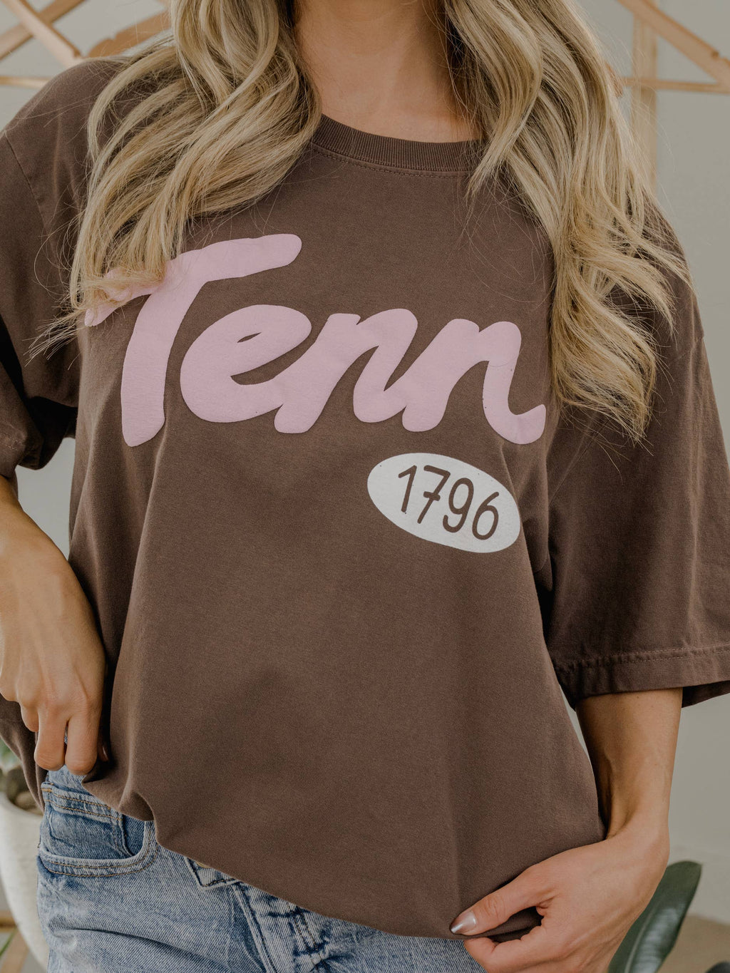 Tennessee 1796 Puff Ink Washed Cocoa Heavyweight - Adult & Kids T-Shirts, Sweatshirts & Hoodies apparel design preview 1