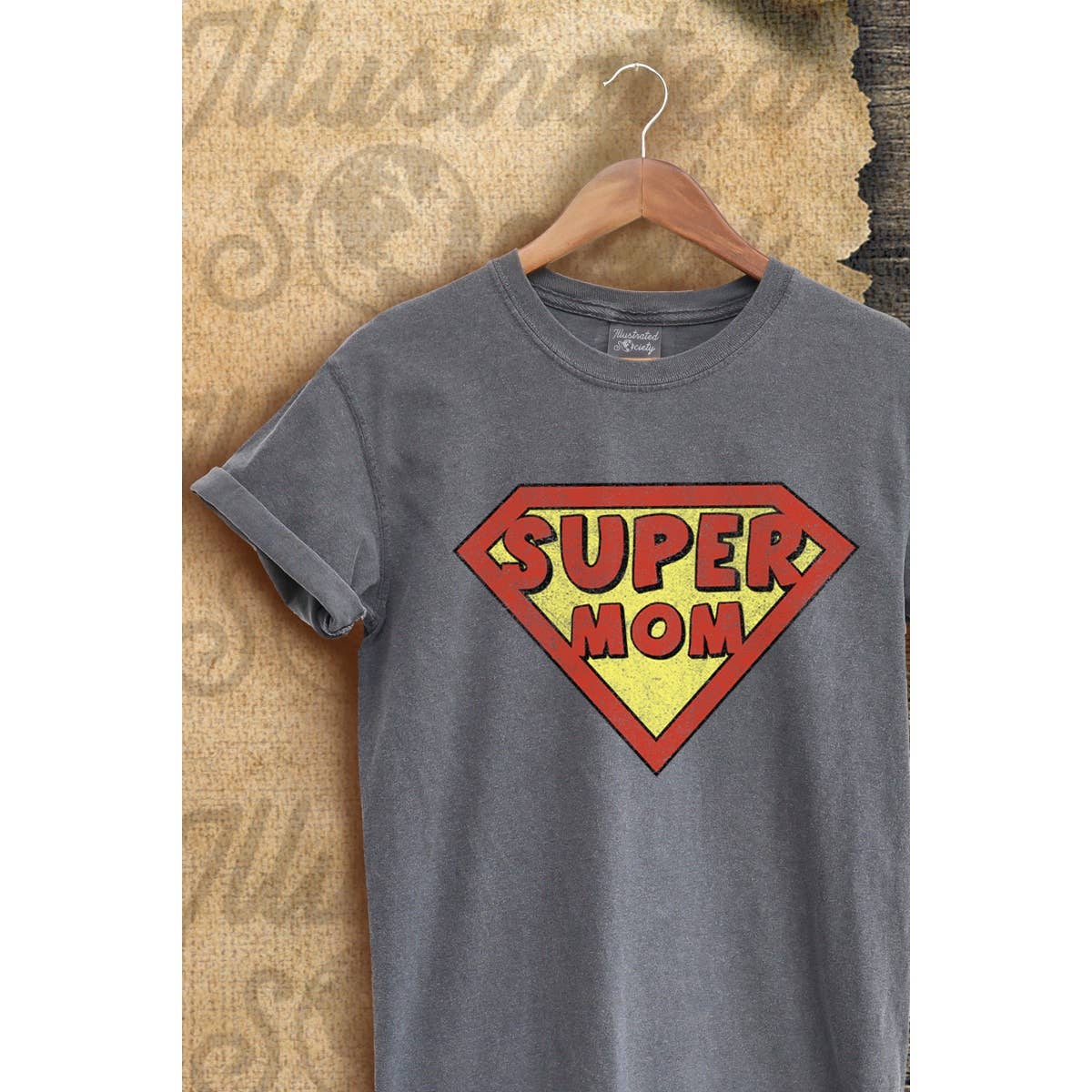 Super Mom Vintage Graphic - Adult & Kids T-Shirts, Sweatshirts & Hoodies apparel design preview 1