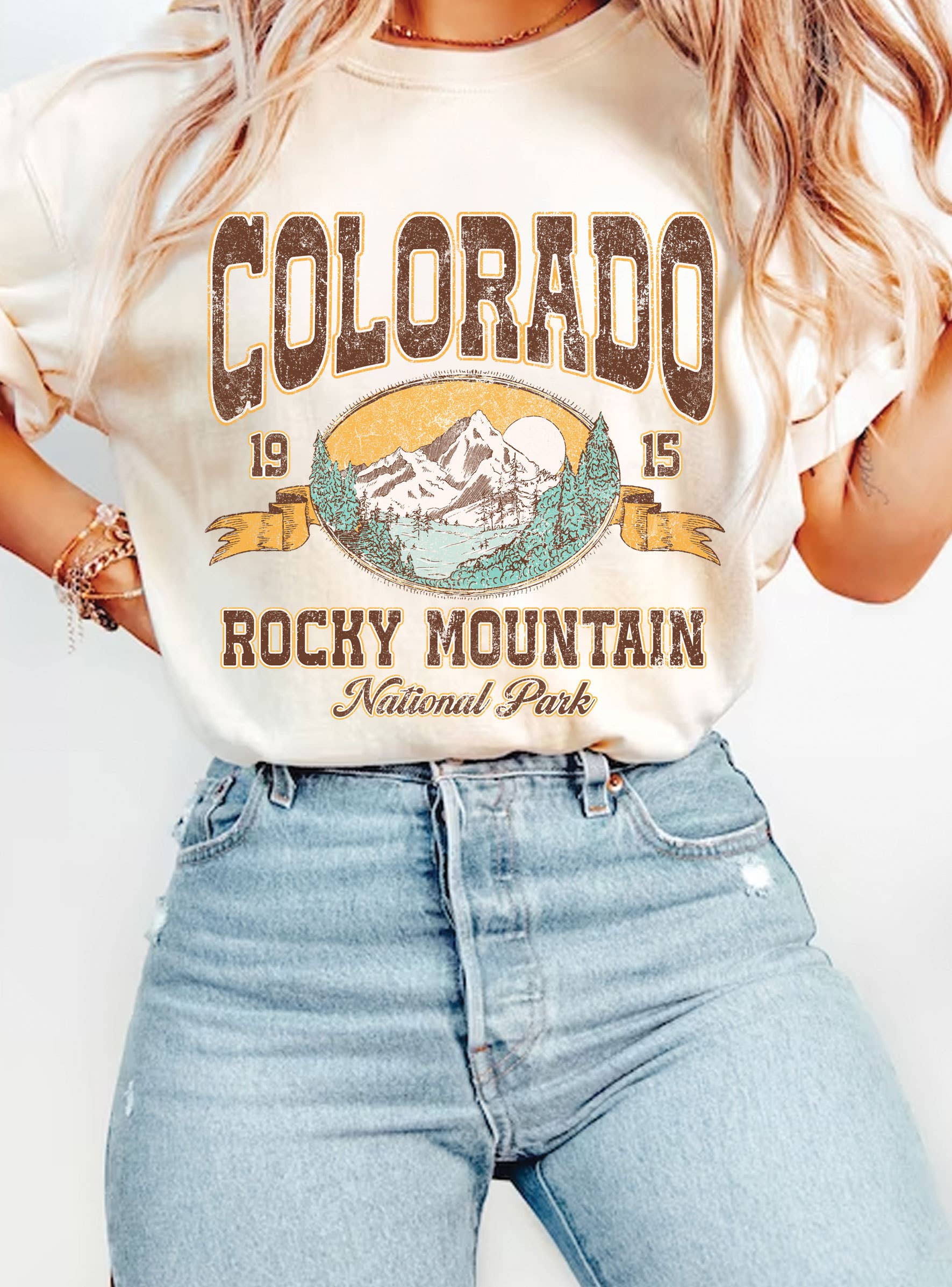 Colorado Rocky Mountain Graphic - Adult & Kids T-Shirts, Sweatshirts & Hoodies apparel design preview 1