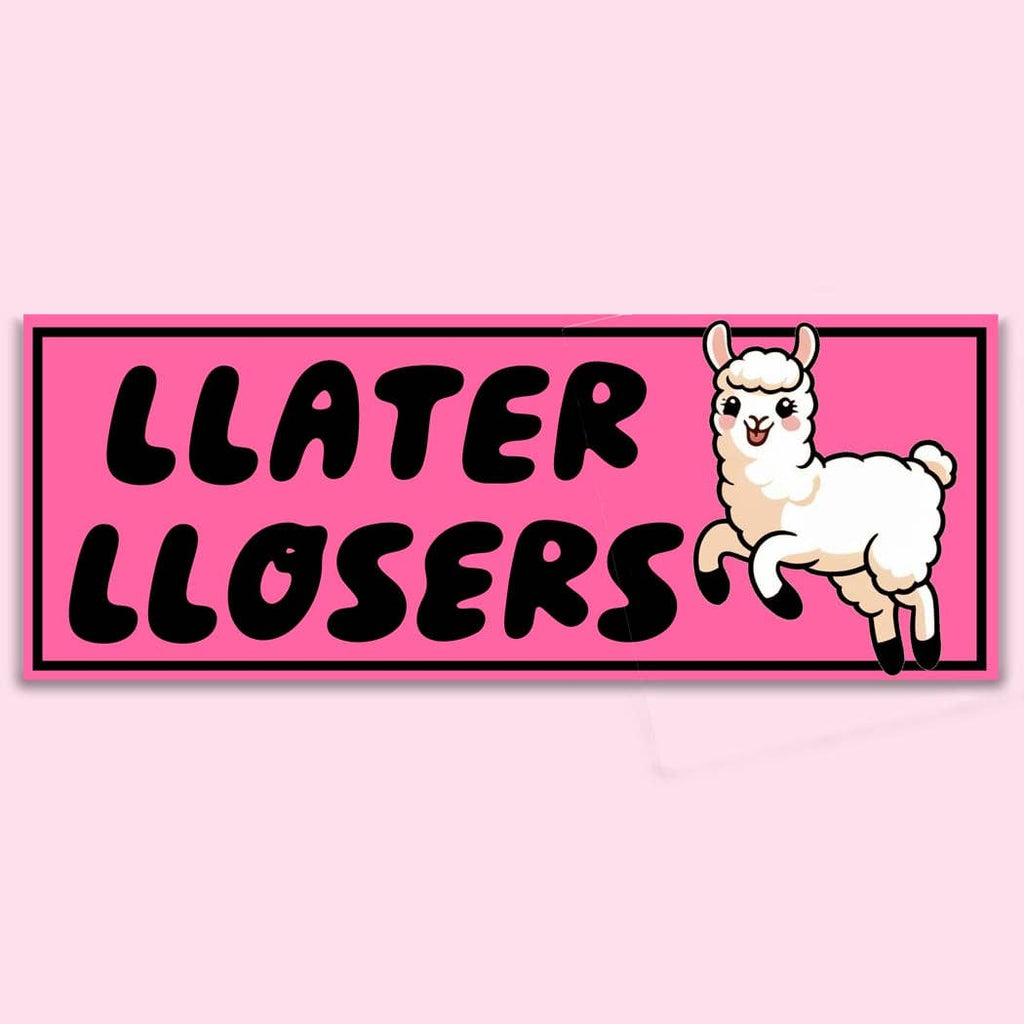 Llama Funny Bumper Sticker Decal, Car - Adult & Kids T-Shirts, Sweatshirts & Hoodies apparel design preview 1