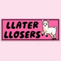 Llama Funny Bumper Sticker Decal, Car - Adult & Kids T-Shirts, Sweatshirts & Hoodies apparel design preview 1