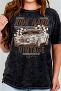 Ride Hard Vintage Rider Mineral Graphic - Adult & Kids T-Shirts, Sweatshirts & Hoodies apparel design preview 1