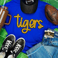 Tigers Gold Sequin Patch Royal Everyday - Adult & Kids T-Shirts, Sweatshirts & Hoodies apparel design preview 1
