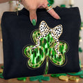 Brushstroke Shamrock Dotted Bow - Adult & Kids T-Shirts, Sweatshirts & Hoodies apparel design preview 1
