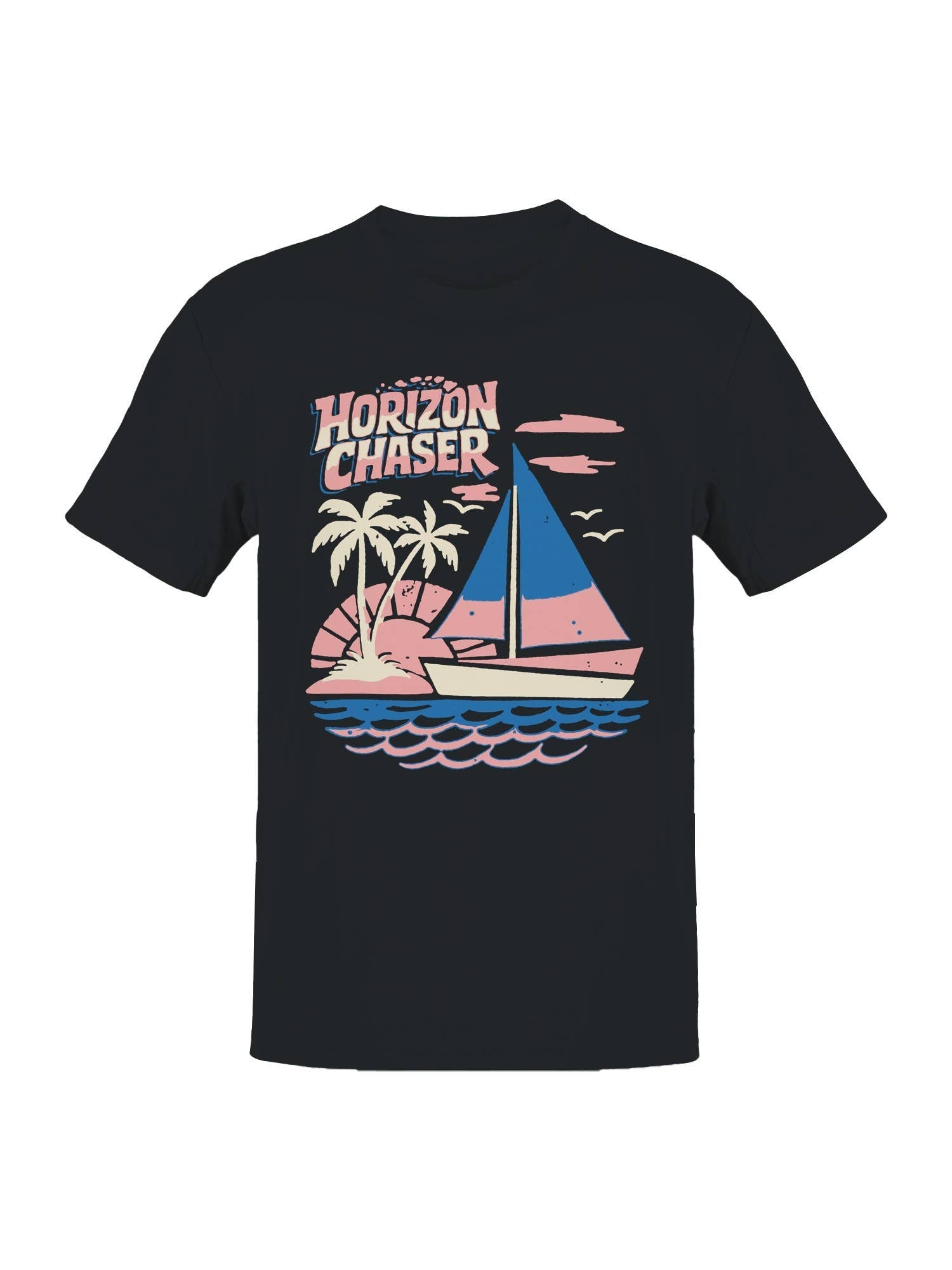 Horizon Chaser Vintage Sailing Art Men's - Adult & Kids T-Shirts, Sweatshirts & Hoodies apparel design preview 1
