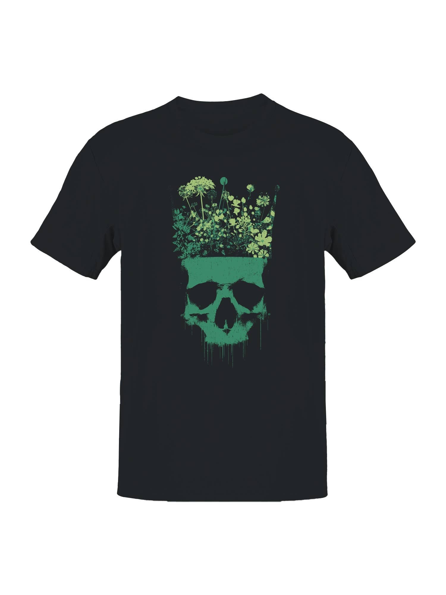 Floral Skull Crown Artwork Men's - Adult & Kids T-Shirts, Sweatshirts & Hoodies apparel design preview 1