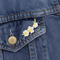 Orchid (White) Flower Enamel Pin Wedding Lapel - Adult & Kids T-Shirts, Sweatshirts & Hoodies apparel design preview 1