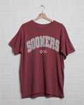 Oklahoma Sooners Filled Gault Crimson Comfort Colors - Adult & Kids T-Shirts, Sweatshirts & Hoodies apparel design preview 1
