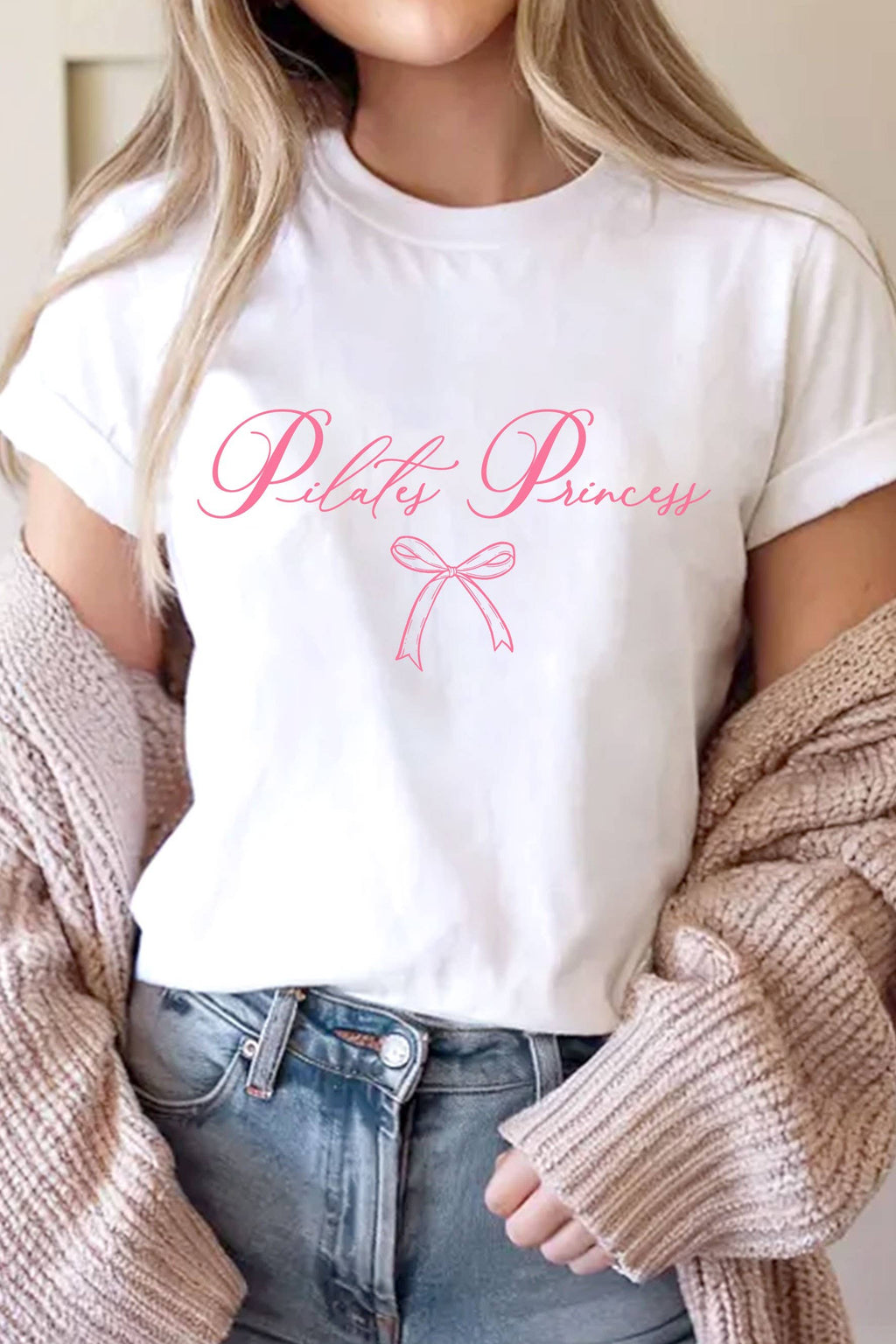 Pilates Princess Bow Graphic - Adult & Kids T-Shirts, Sweatshirts & Hoodies apparel design preview 1