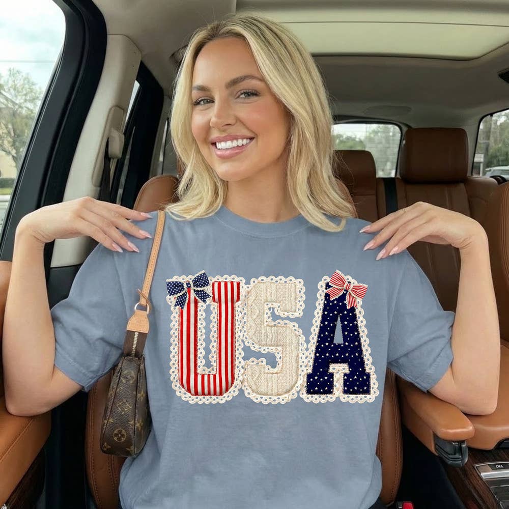 Faux Lace USA - Adult & Kids T-Shirts, Sweatshirts & Hoodies apparel design preview 1