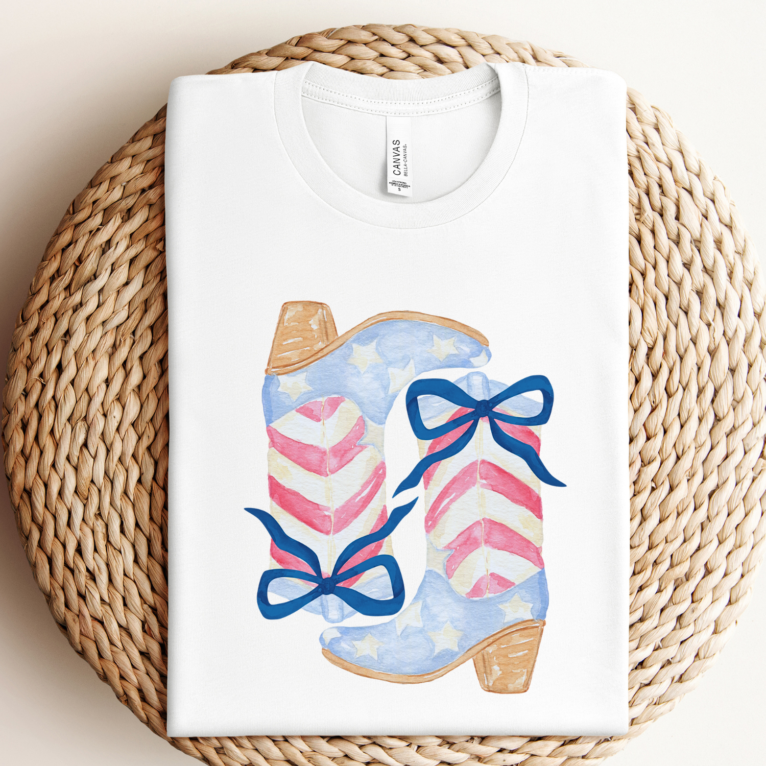 Patriotic Coquette Boots Graphic - Adult & Kids T-Shirts, Sweatshirts & Hoodies apparel design preview 1