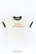 Mini Pumpkin Toddler Unisex Ringer Top - Adult & Kids T-Shirts, Sweatshirts & Hoodies apparel design preview 1
