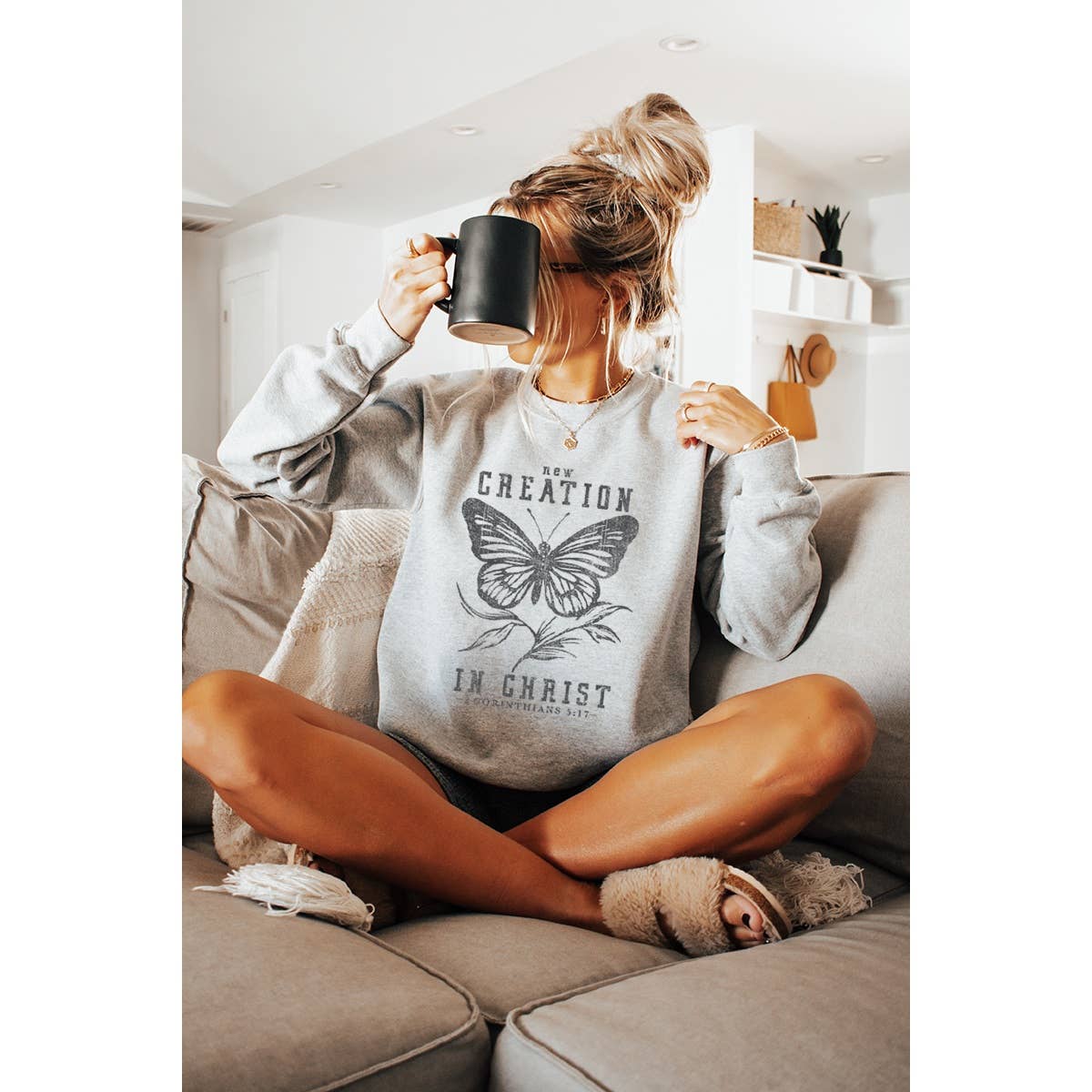New Creation in Christ Vintage Graphic - Adult & Kids T-Shirts, Sweatshirts & Hoodies apparel design preview 1
