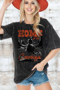 Women Cowboys Graphic Print Oversize Mineral Top - Adult & Kids T-Shirts, Sweatshirts & Hoodies apparel design preview 1