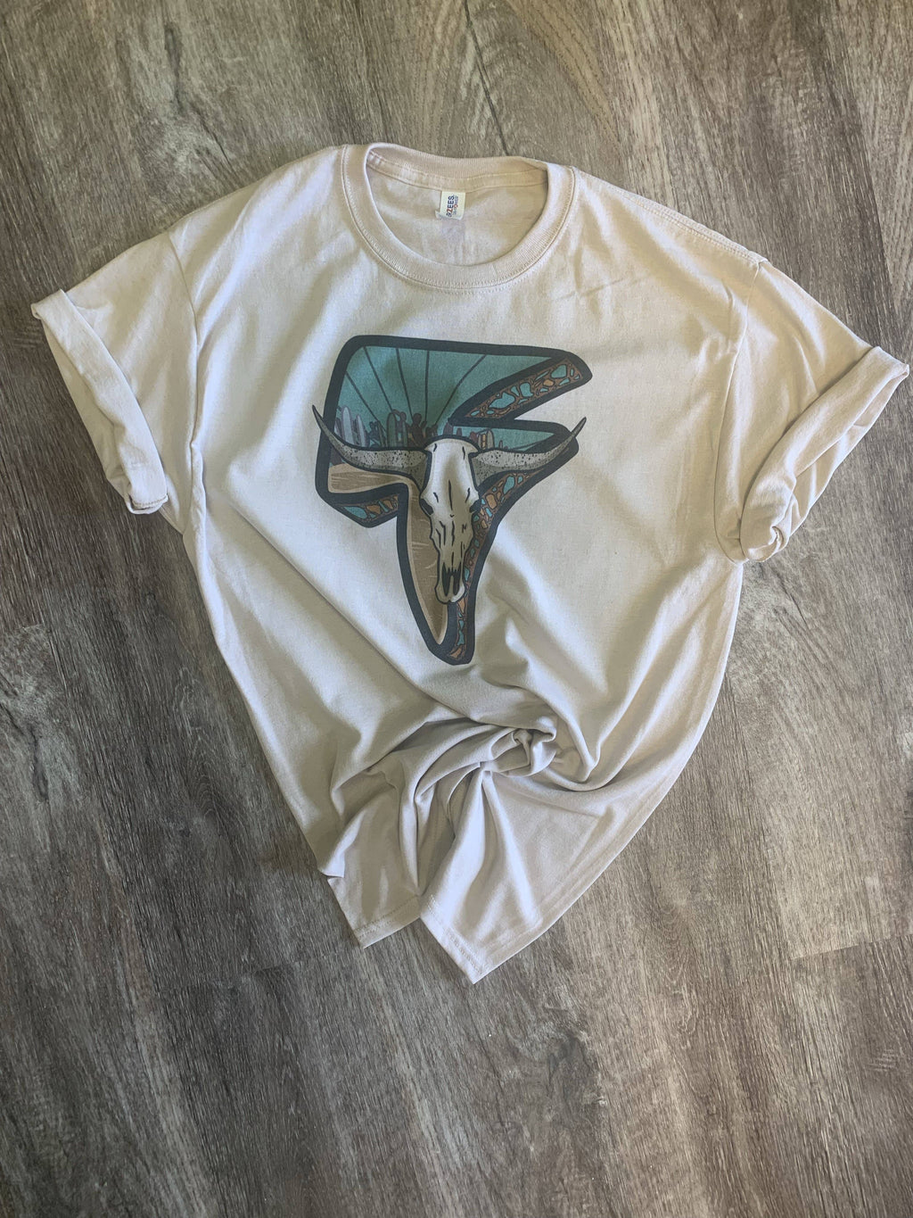 Longhorn Lightning Bolt Sand - Adult & Kids T-Shirts, Sweatshirts & Hoodies apparel design preview 1
