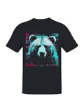 Glitch Art Bear Design Men's - Adult & Kids T-Shirts, Sweatshirts & Hoodies apparel design preview 1