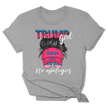 Trump Girl No Apologies Lmf Heather Grey - Adult & Kids T-Shirts, Sweatshirts & Hoodies apparel design preview 1