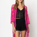 Floral Pattern Laced Kimono - Adult & Kids T-Shirts, Sweatshirts & Hoodies apparel design preview 1