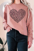 Heart Leopard Valentine Graphic Terry - Adult & Kids T-Shirts, Sweatshirts & Hoodies apparel design preview 1