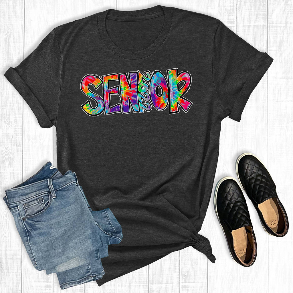 Tie Dye Senior 2022 - Adult & Kids T-Shirts, Sweatshirts & Hoodies apparel design preview 1