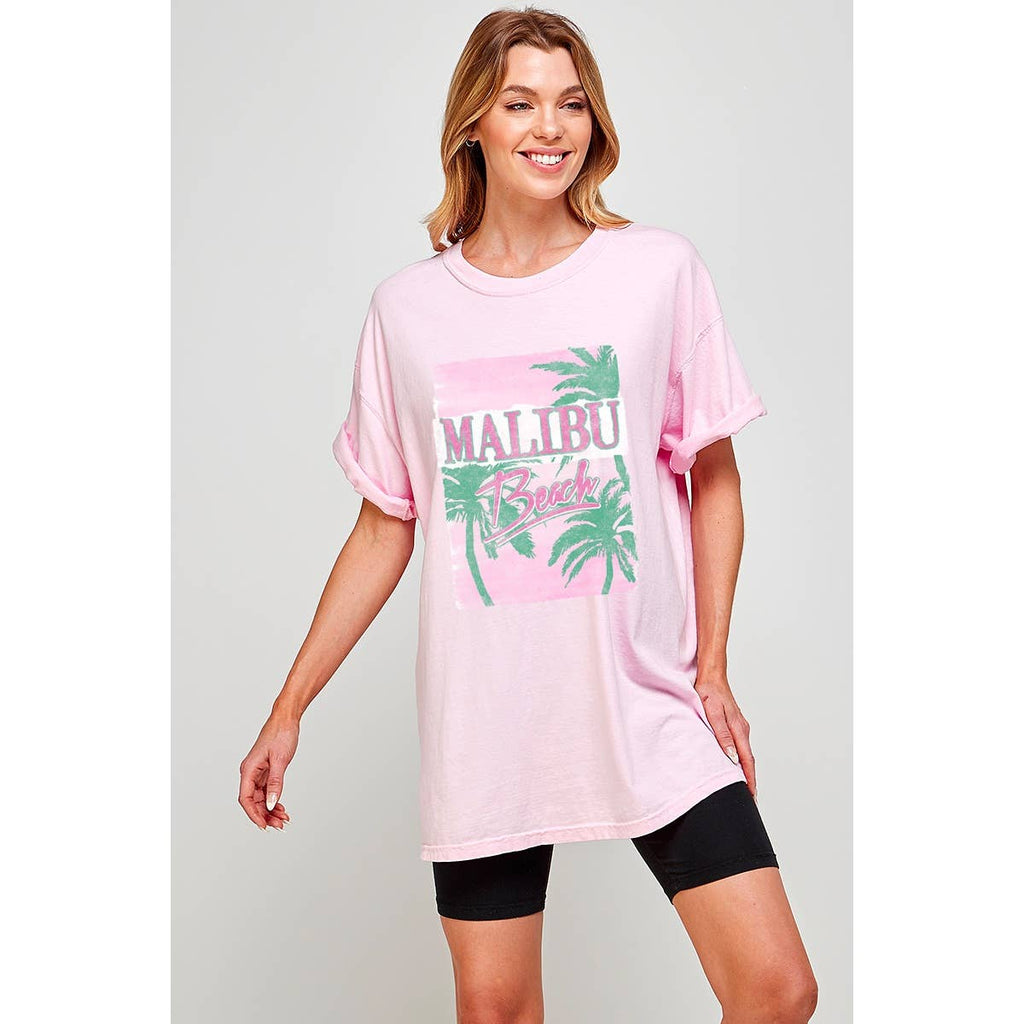 Malibu Beach Oversized - Adult & Kids T-Shirts, Sweatshirts & Hoodies apparel design preview 1