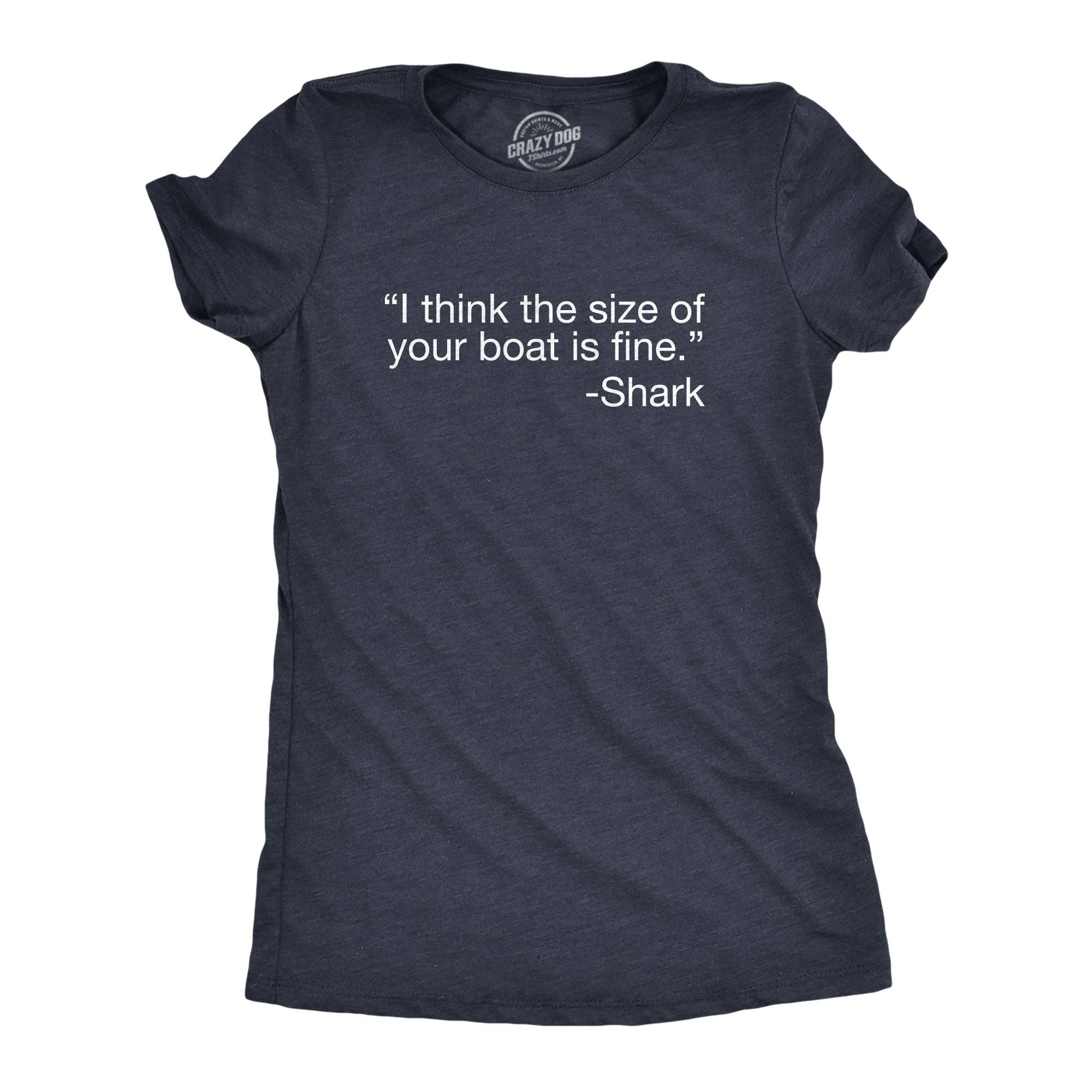I Think the Size of Your Boat Is Fine Women's - Adult & Kids T-Shirts, Sweatshirts & Hoodies apparel design preview 1