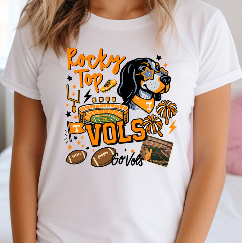University of Tennessee Vintage Collage or - Adult & Kids T-Shirts, Sweatshirts & Hoodies apparel design preview 1