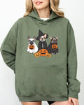 Ghost Dogs, Skeleton, Funny, Pumpkin Spooky Halloween - Adult & Kids T-Shirts, Sweatshirts & Hoodies apparel design preview 1