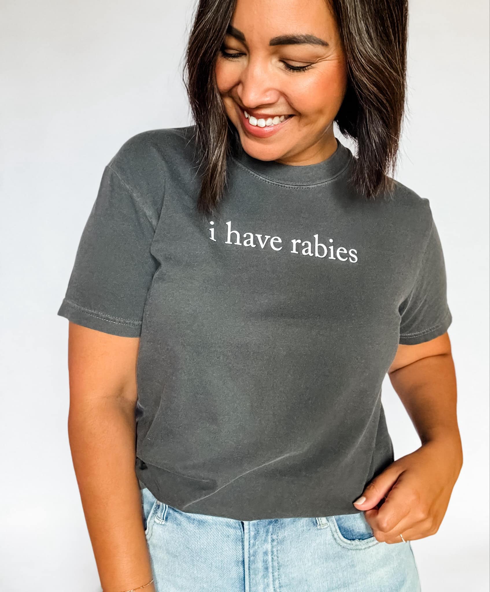 I Have Rabies Funny Graphic - Adult & Kids T-Shirts, Sweatshirts & Hoodies apparel design preview 1
