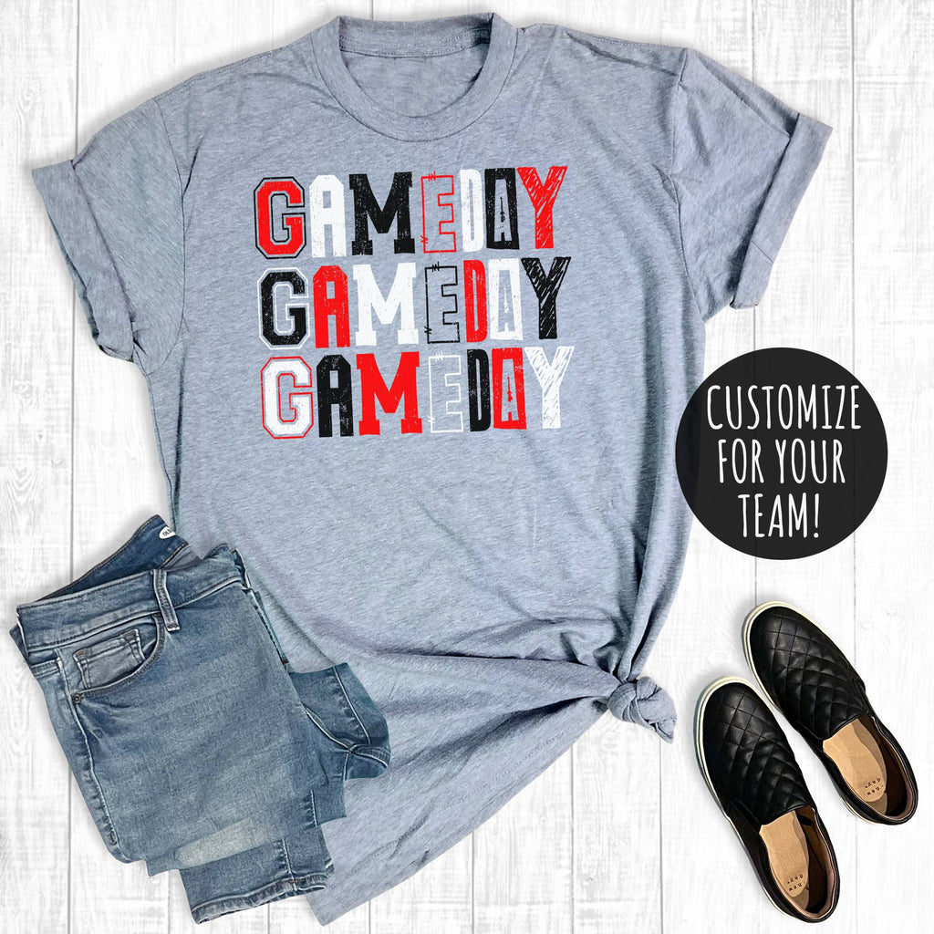Custom Football Game Day Letters Graphic - Adult & Kids T-Shirts, Sweatshirts & Hoodies apparel design preview 1