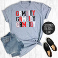 Custom Football Game Day Letters Graphic - Adult & Kids T-Shirts, Sweatshirts & Hoodies apparel design preview 1
