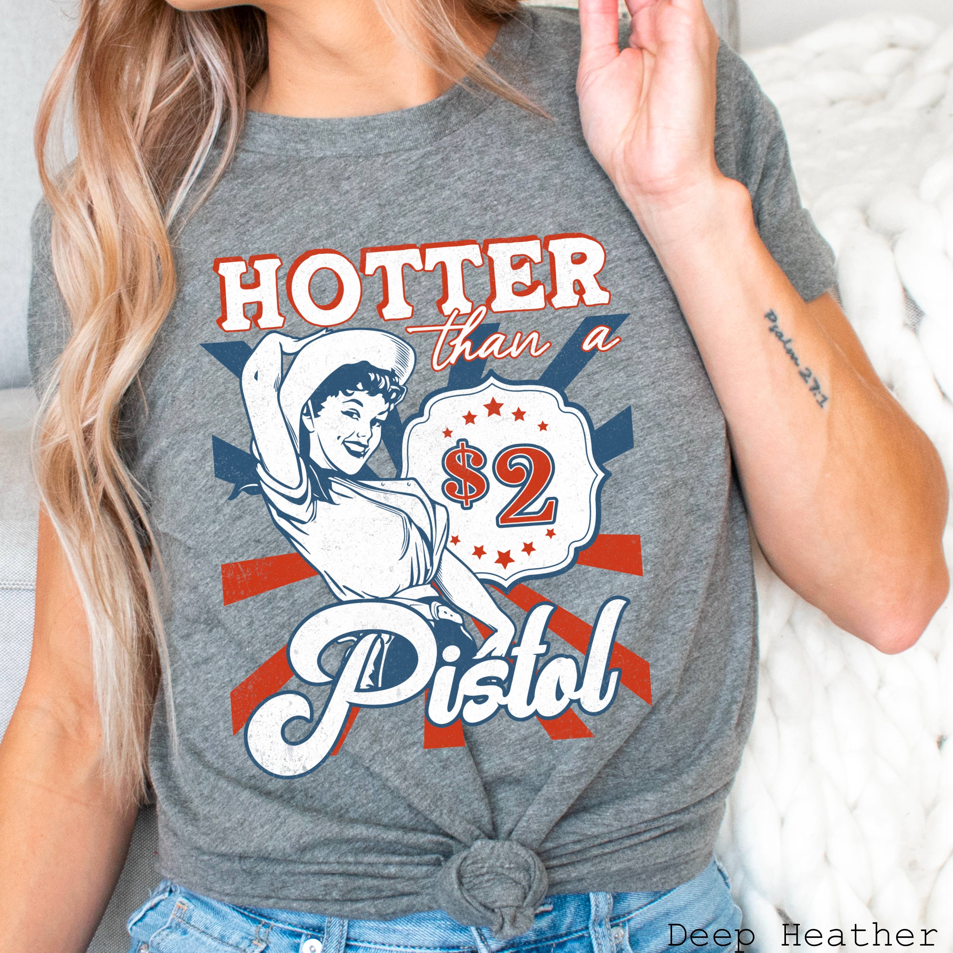 Hotter Than A $2 Western Graphic Bella Canvas - Adult & Kids T-Shirts, Sweatshirts & Hoodies apparel design preview 1