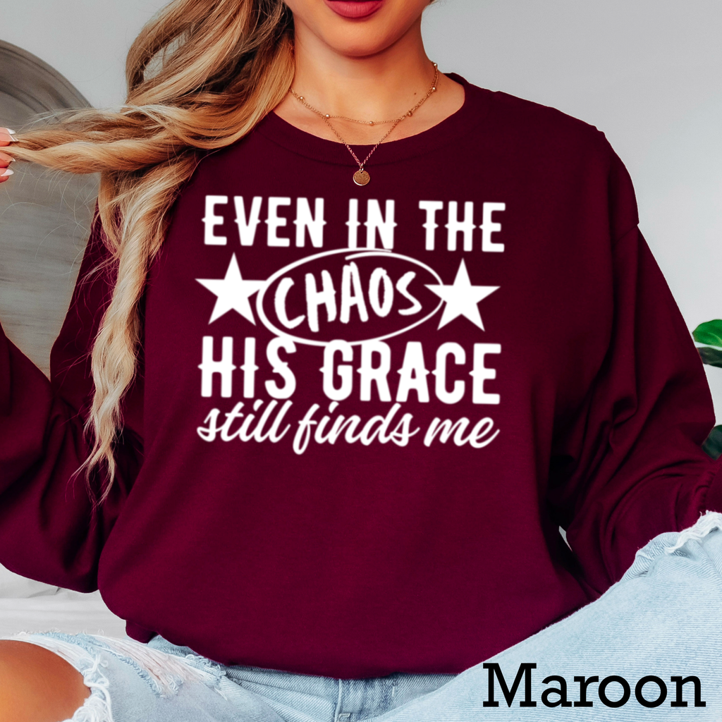 Even in the Chaos Christian Gildan - Adult & Kids T-Shirts, Sweatshirts & Hoodies apparel design preview 1