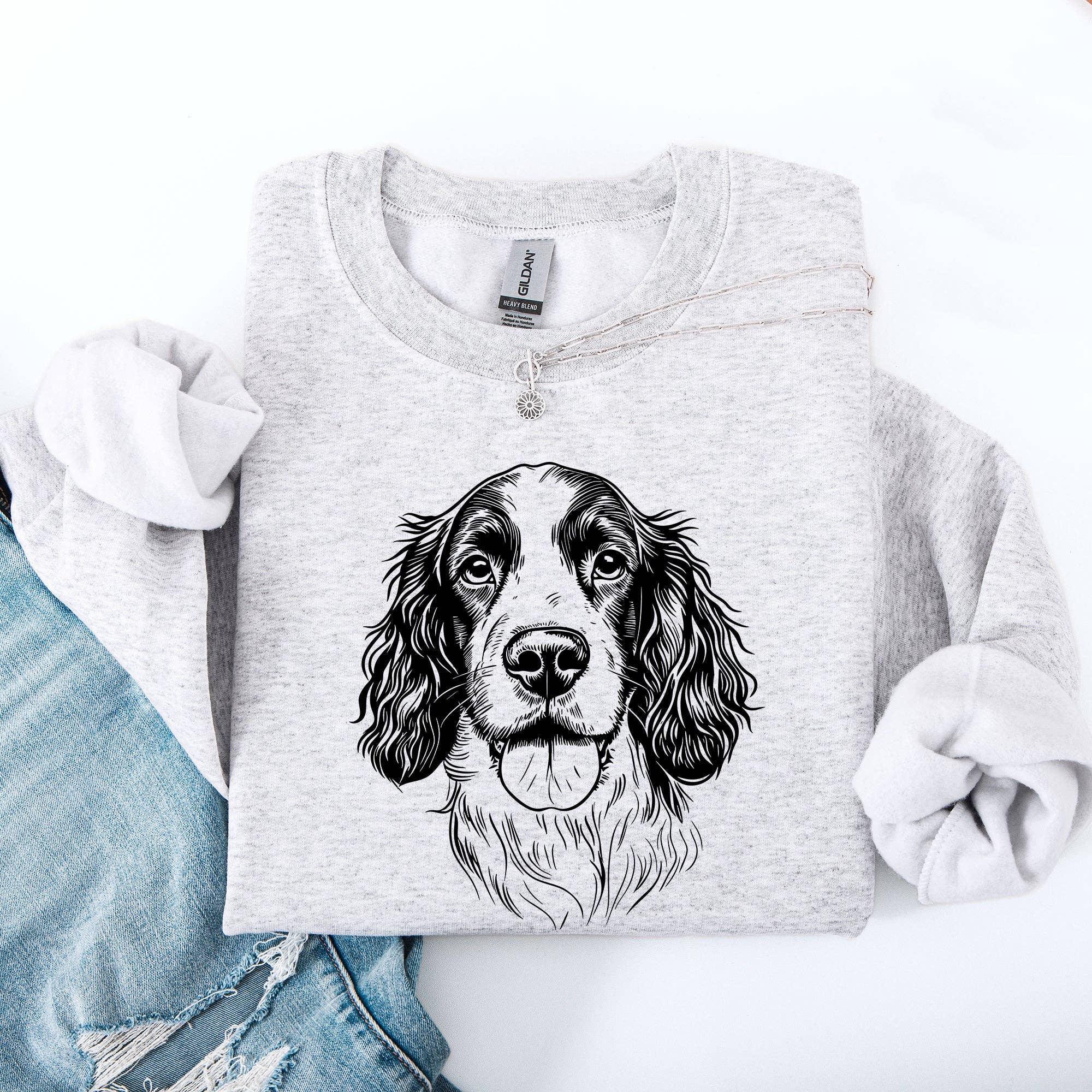 Springer Spaniel, Pet, Dog Breed - Adult & Kids T-Shirts, Sweatshirts & Hoodies apparel design preview 1