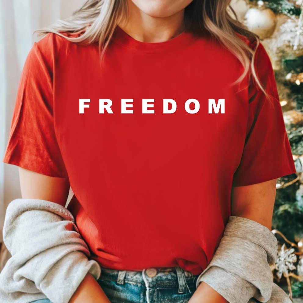 Freedom Premium Red, Charlie Kirk - Adult & Kids T-Shirts, Sweatshirts & Hoodies apparel design preview 1