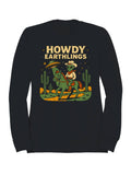 Alien Cowboy Howdy Earthlings Art Women's - Adult & Kids T-Shirts, Sweatshirts & Hoodies apparel design preview 1