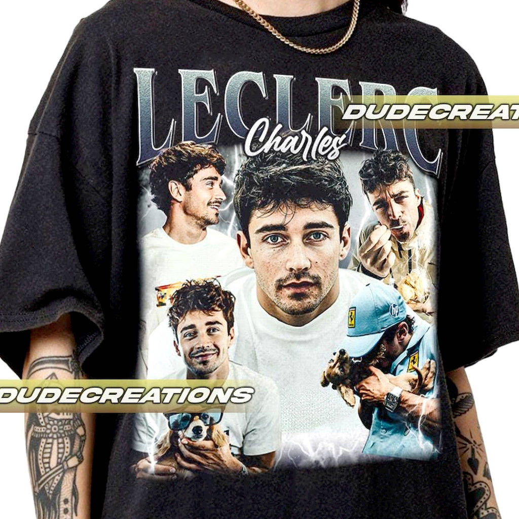 Limited Charles Leclerc Vintage Unisex Fan Gift - Adult & Kids T-Shirts, Sweatshirts & Hoodies apparel design preview 1