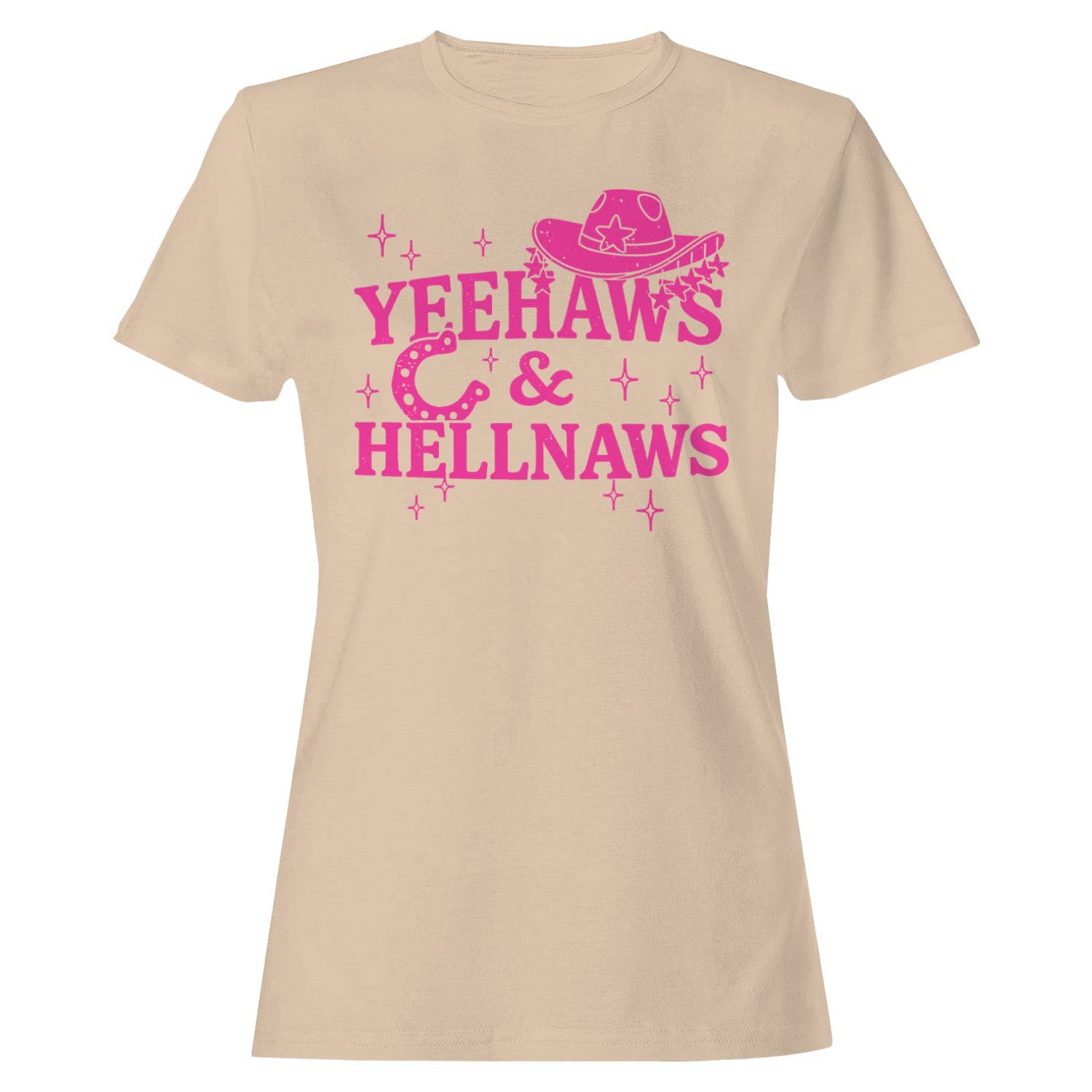 Yeehaws Hellnaws Western Women's Natural - Adult & Kids T-Shirts, Sweatshirts & Hoodies apparel design preview 1