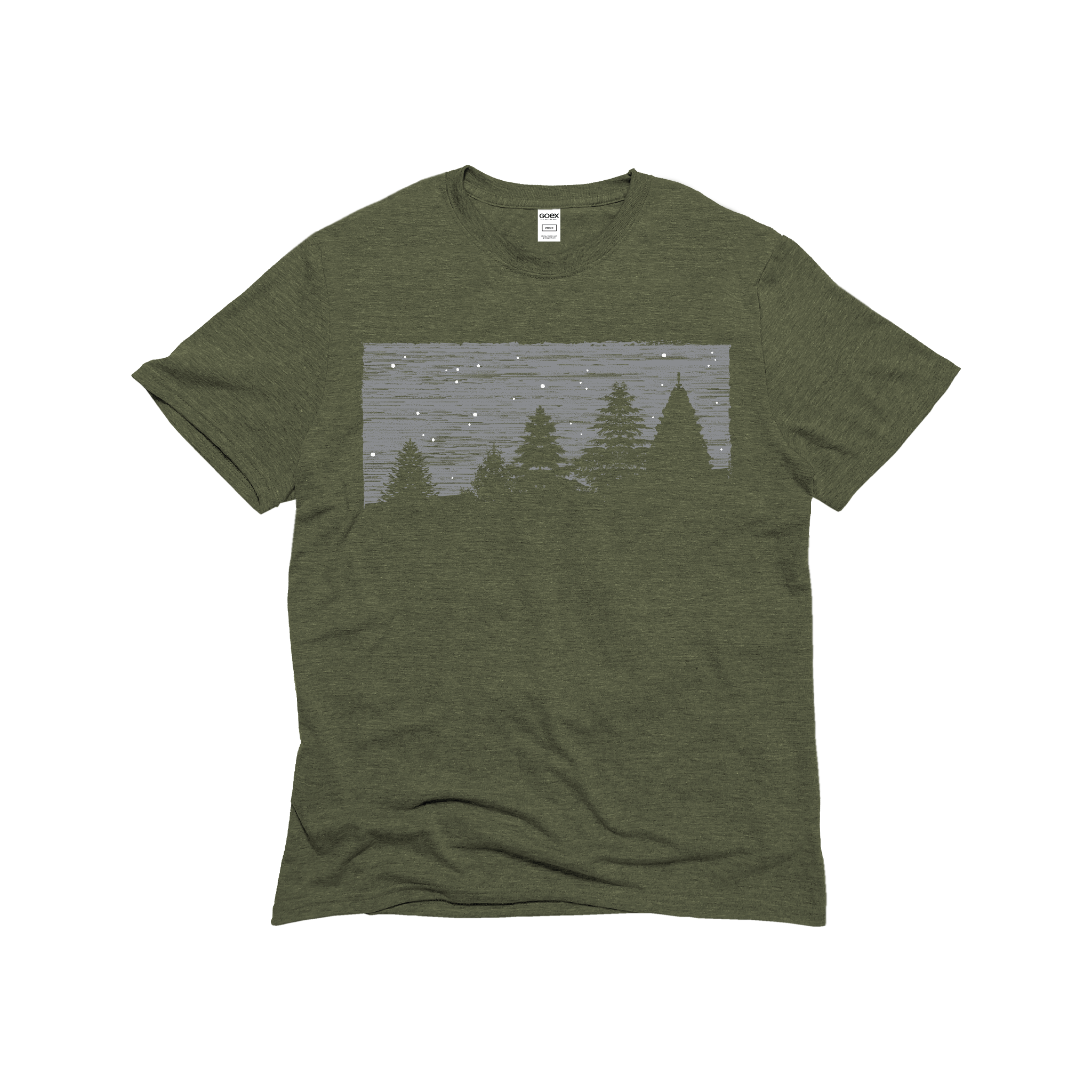Cedar Trees Olive Unisex Graphic 12pk - Adult & Kids T-Shirts, Sweatshirts & Hoodies apparel design preview 1