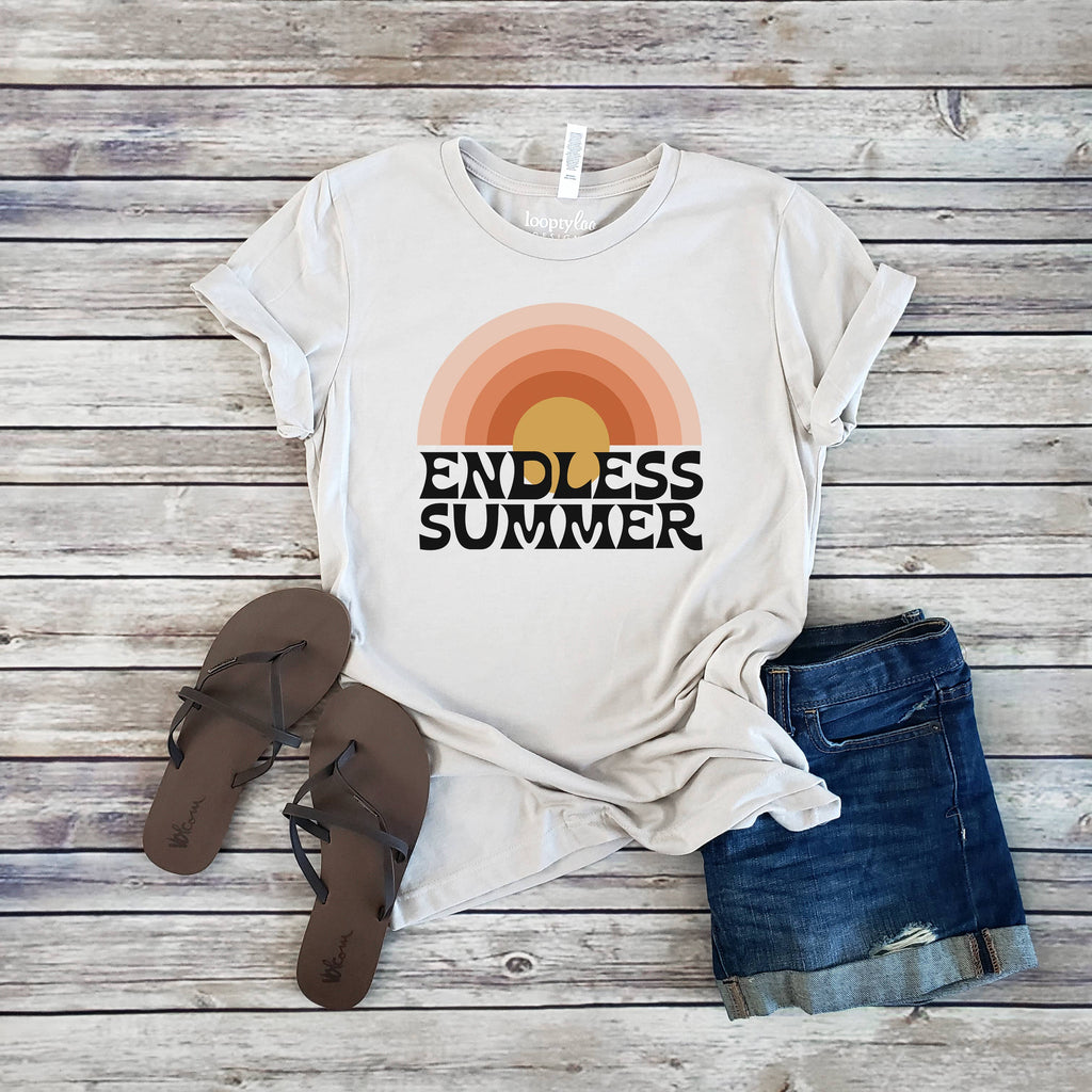 Endless Summer Sunset Sizes XS-2XL - Adult & Kids T-Shirts, Sweatshirts & Hoodies apparel design preview 1