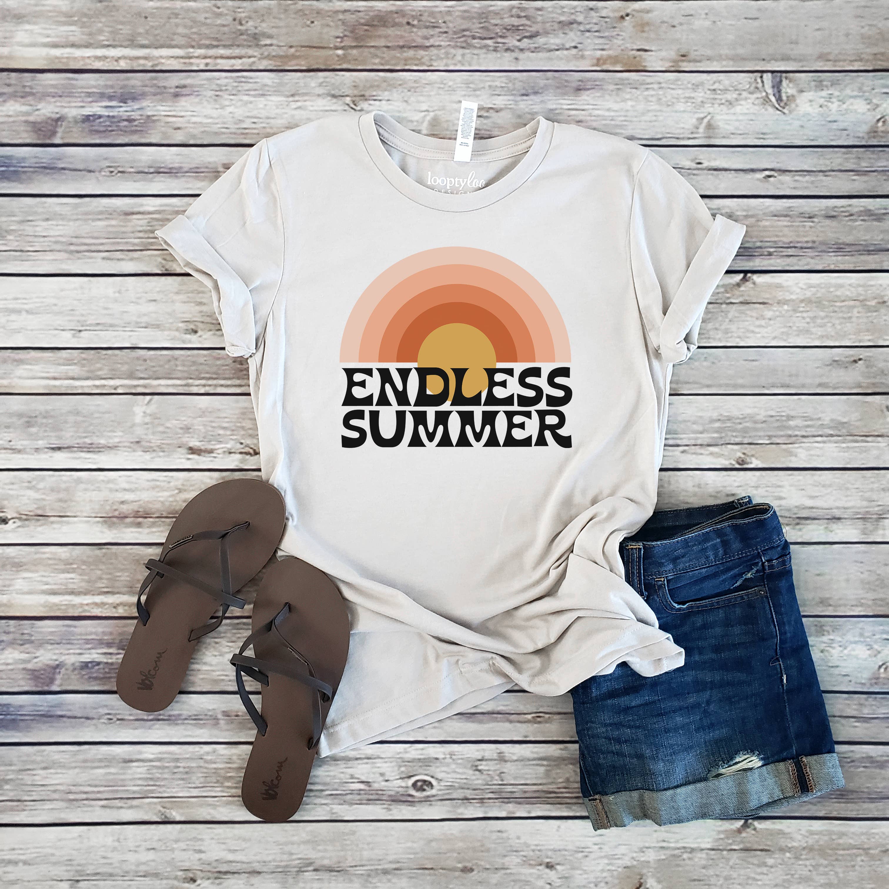 Endless Summer Sunset Sizes XS-2XL - Adult & Kids T-Shirts, Sweatshirts & Hoodies apparel design preview 1
