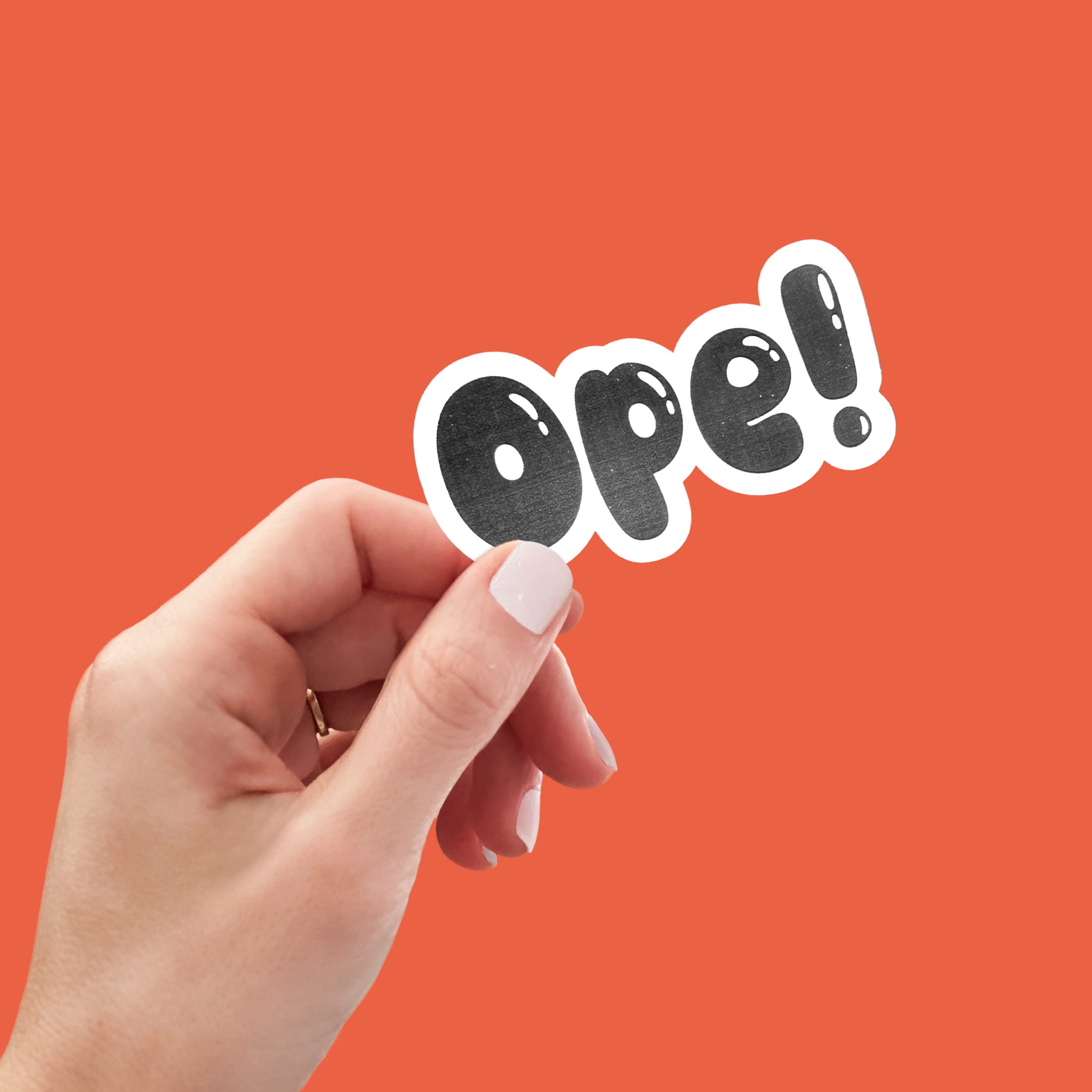 Ope! Sticker - Adult & Kids T-Shirts, Sweatshirts & Hoodies apparel design preview 1