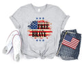 Land of the Free Because Brave - Adult & Kids T-Shirts, Sweatshirts & Hoodies apparel design preview 1
