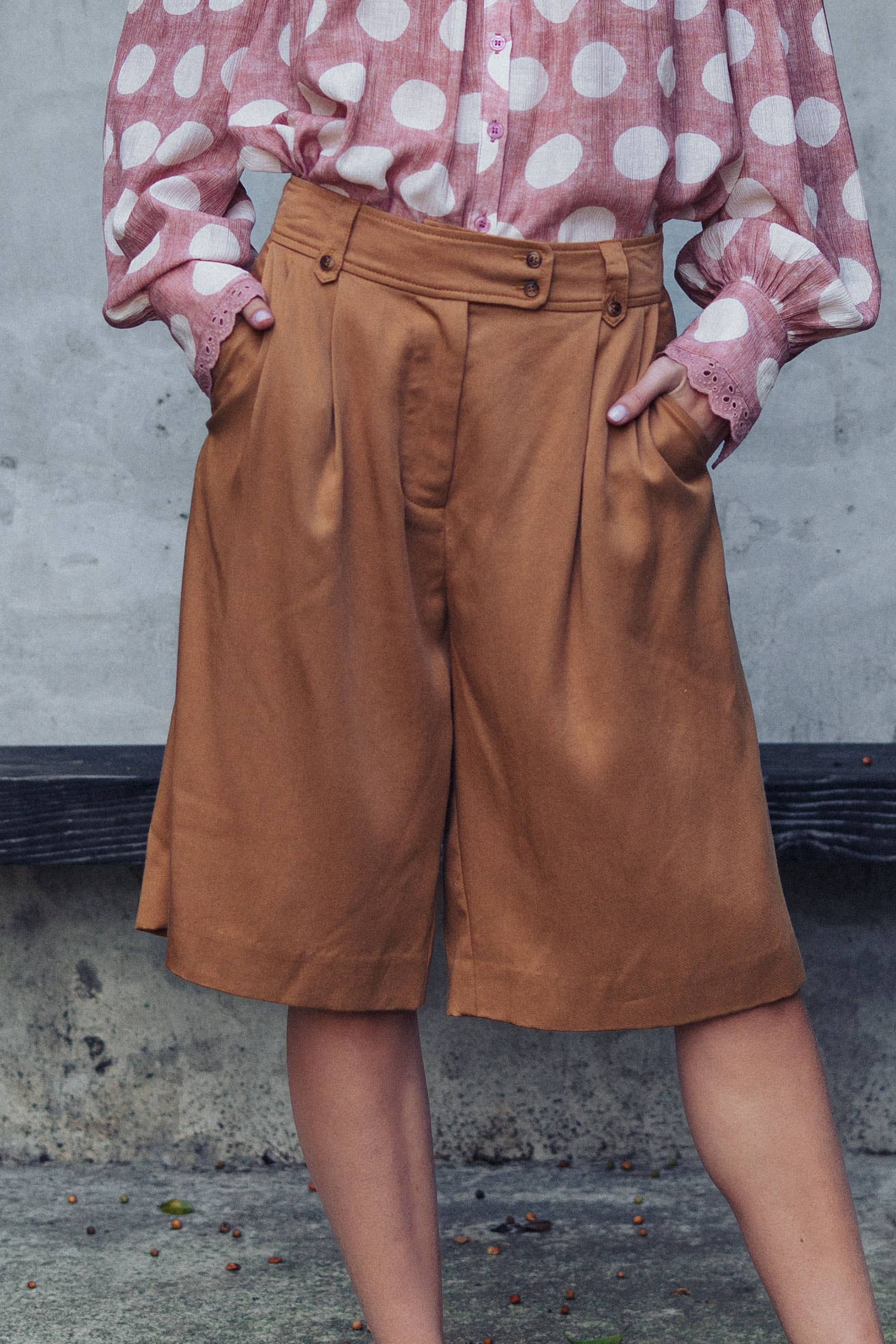 Pleated Wide Leg Lyocell Culottes - Adult & Kids T-Shirts, Sweatshirts & Hoodies apparel design preview 1