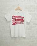 Ou Oklahoma Sooners Pennant White Comfort Colors - Adult & Kids T-Shirts, Sweatshirts & Hoodies apparel design preview 1
