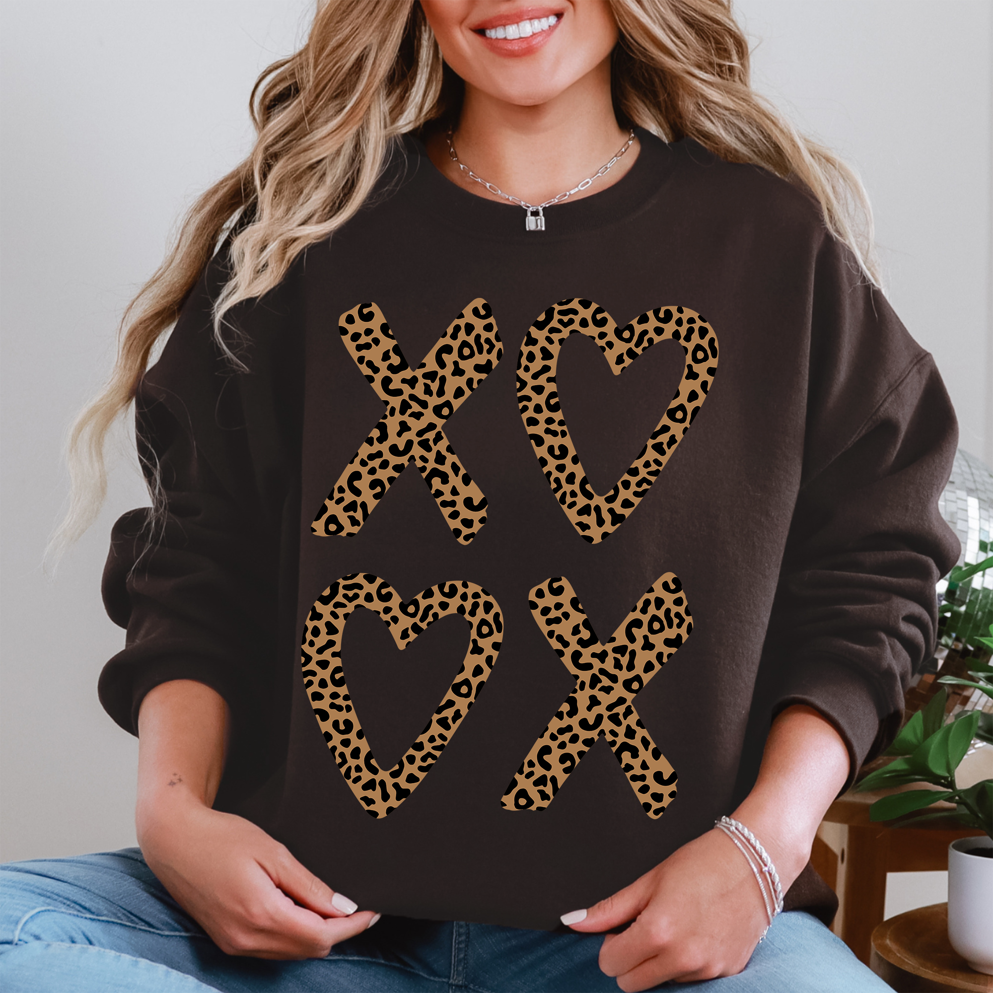 Leopard Print, Xoxo, Valentine's Day Sassy, Love - Adult & Kids T-Shirts, Sweatshirts & Hoodies apparel design preview 1