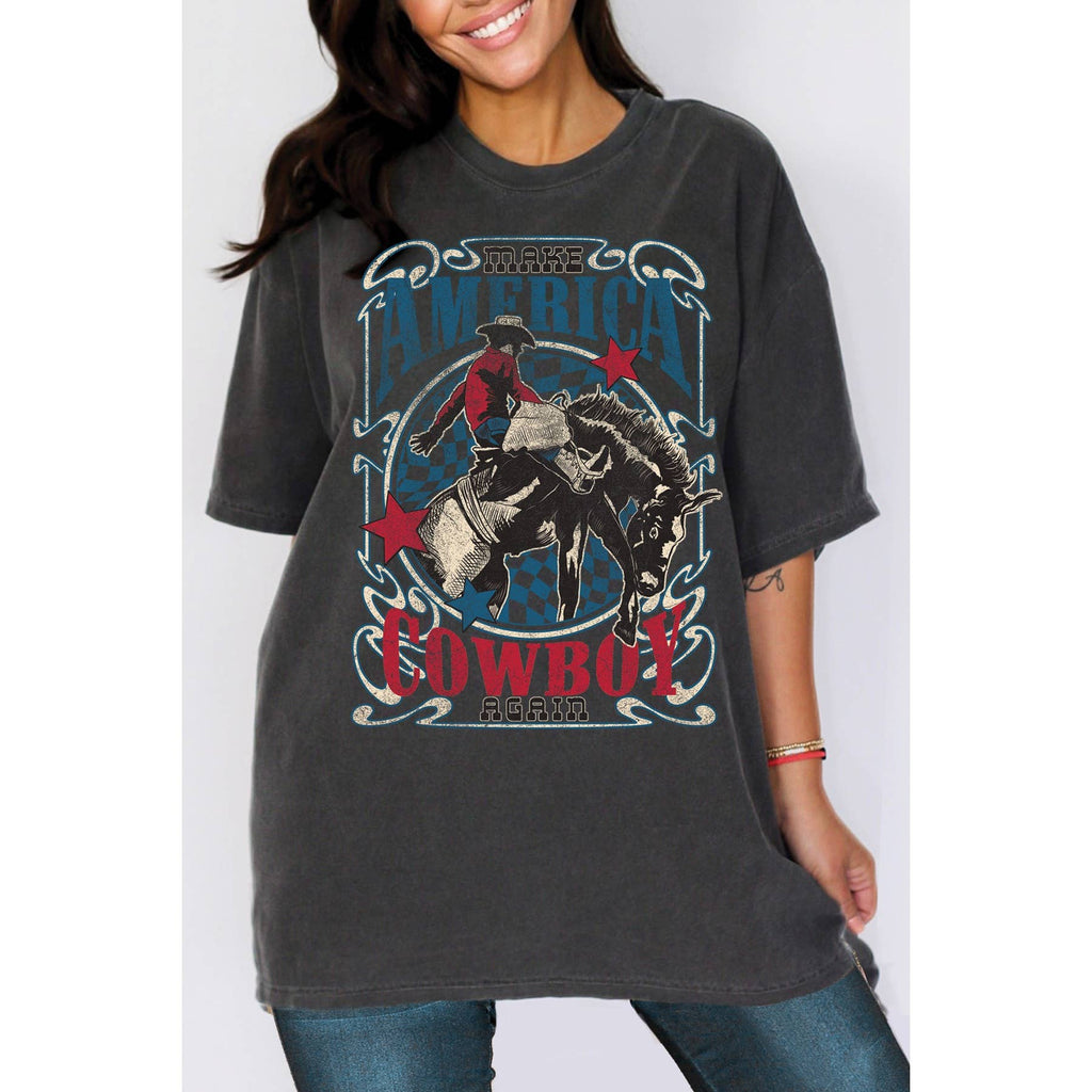 America Cowboy Oversize Unisex Top - Adult & Kids T-Shirts, Sweatshirts & Hoodies apparel design preview 1