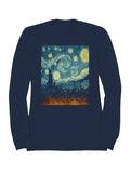 Starry Skyline Cityscape Art Women's - Adult & Kids T-Shirts, Sweatshirts & Hoodies apparel design preview 1